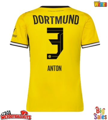 Borussia Dortmund Waldemar Anton #3 Replica Home Stadium Shirt for Women 2026-27 Short Sleeve